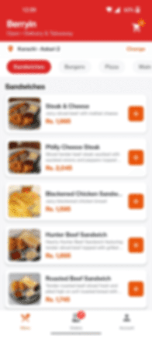 The Berryin customer app